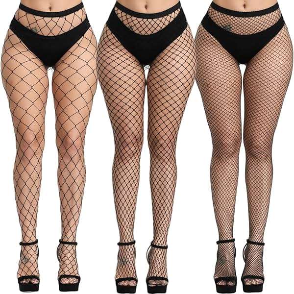 AOUN&HOUN Fishnet Stockings for Women High Waist Pantyhose Sexy Fishnet Tights - Image 1