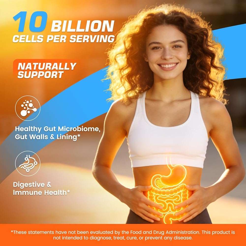Nature Echo Akkermansia Probiotic Supplement, 10 Billion Cells Probiotics for Men & Women Supports Intestinal Digestive & Gut Health, Vegan, Non-GMO, 60 Caps - Image 2