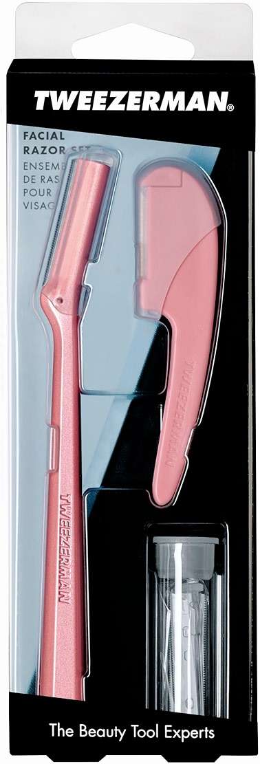 Tweezerman Tea Rose Prep and Plane Facial Razor Set - Image 8