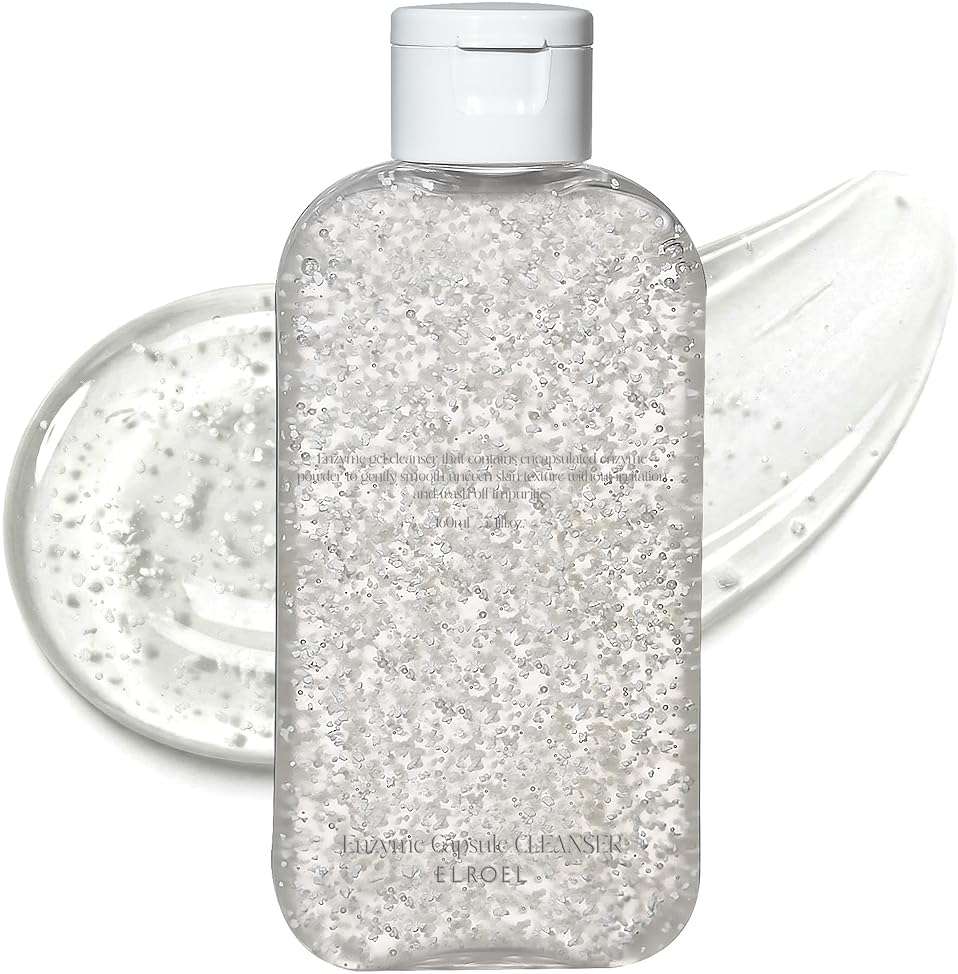ELROEL Enzyme Capsule Cleanser - Refining and Gentle Exfoliating Foaming Cleansing Face Wash with Miracle and Keratin Enzyme, PHA and Hyaluronic Acid - Korean Skin Care for All Skin Types 5.41 Fl Oz - Image 1