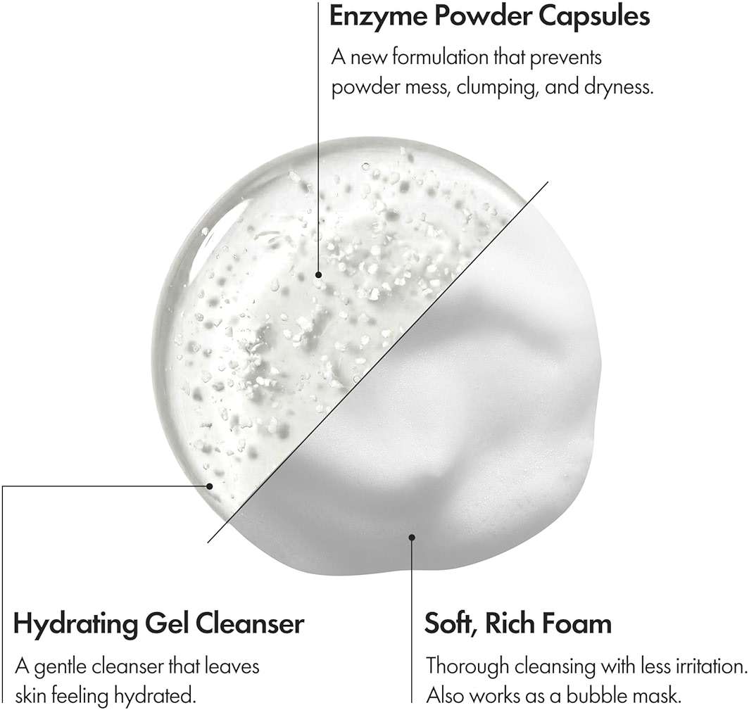 ELROEL Enzyme Capsule Cleanser - Refining and Gentle Exfoliating Foaming Cleansing Face Wash with Miracle and Keratin Enzyme, PHA and Hyaluronic Acid - Korean Skin Care for All Skin Types 5.41 Fl Oz - Image 4