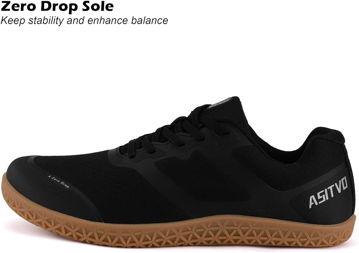 ASITVO Barefoot Shoes Men Wide Gym Zero Drop Sole Cross Trainer Minimalist Walking Grounding Sneakers Width Toe Box Knit Seamless Upper Colorful - Image 3