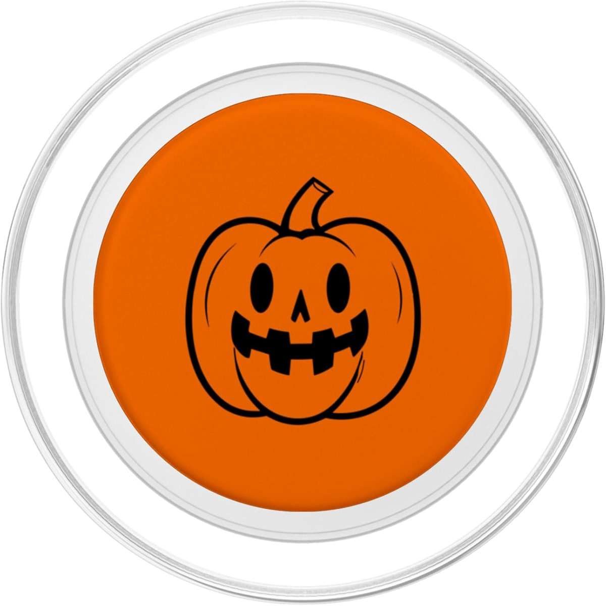 Black Jack-O-Lantern Halloween Pumpkin Spooky Fun PopSockets PopGrip for MagSafe - Image 2