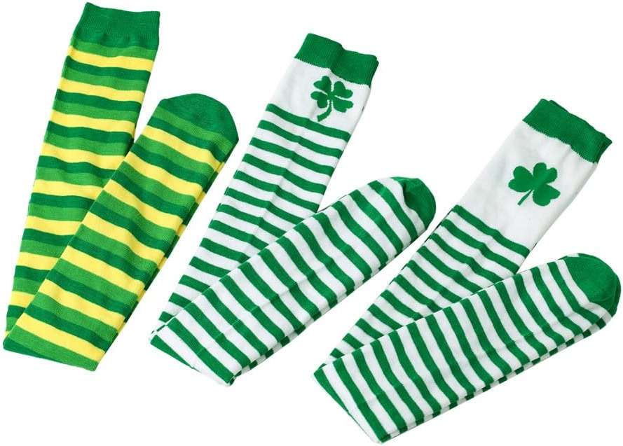 CLeemuziN Women Over the Knee Thigh High Socks 26.5 Inches Funny Festive Socks Novelty Gifts Size 4-8 - Image 8