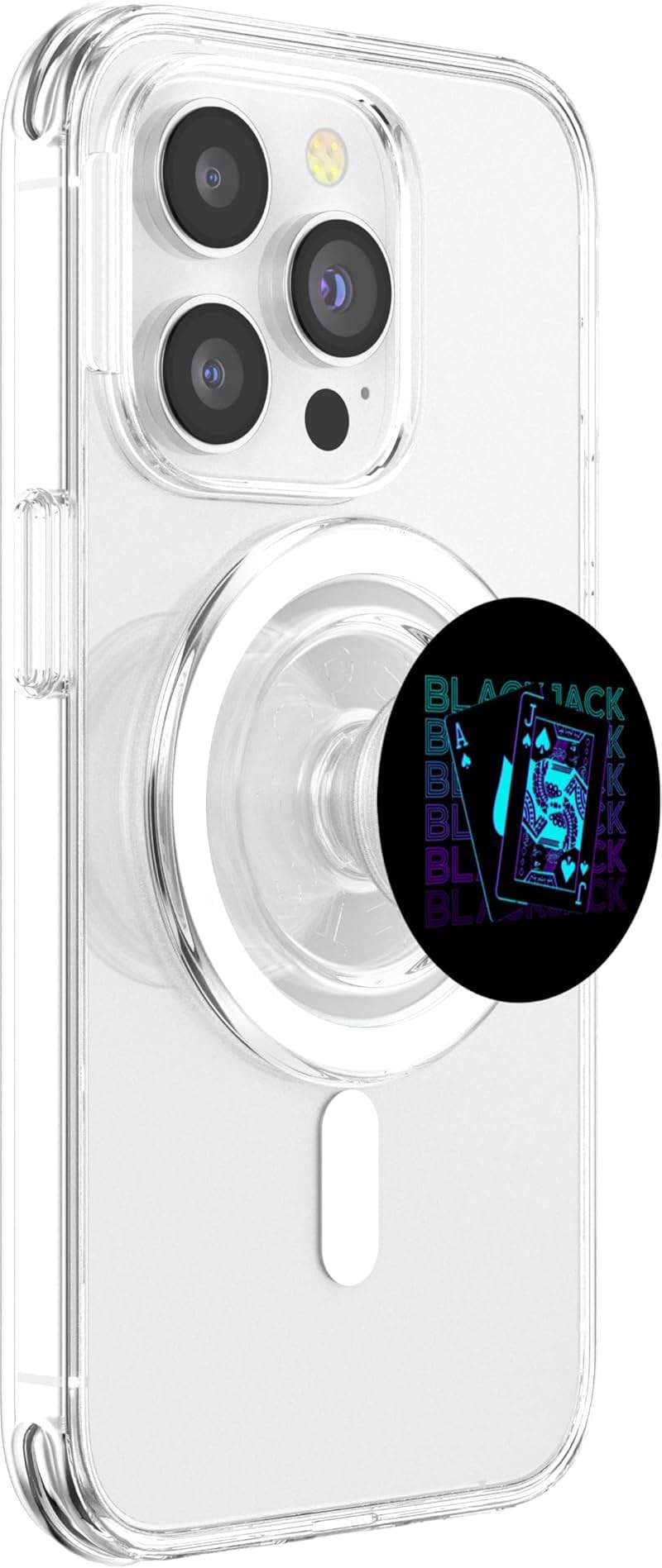 Blackjack Jack of Spade Ace Spades Retro PopSockets PopGrip for MagSafe - Image 4