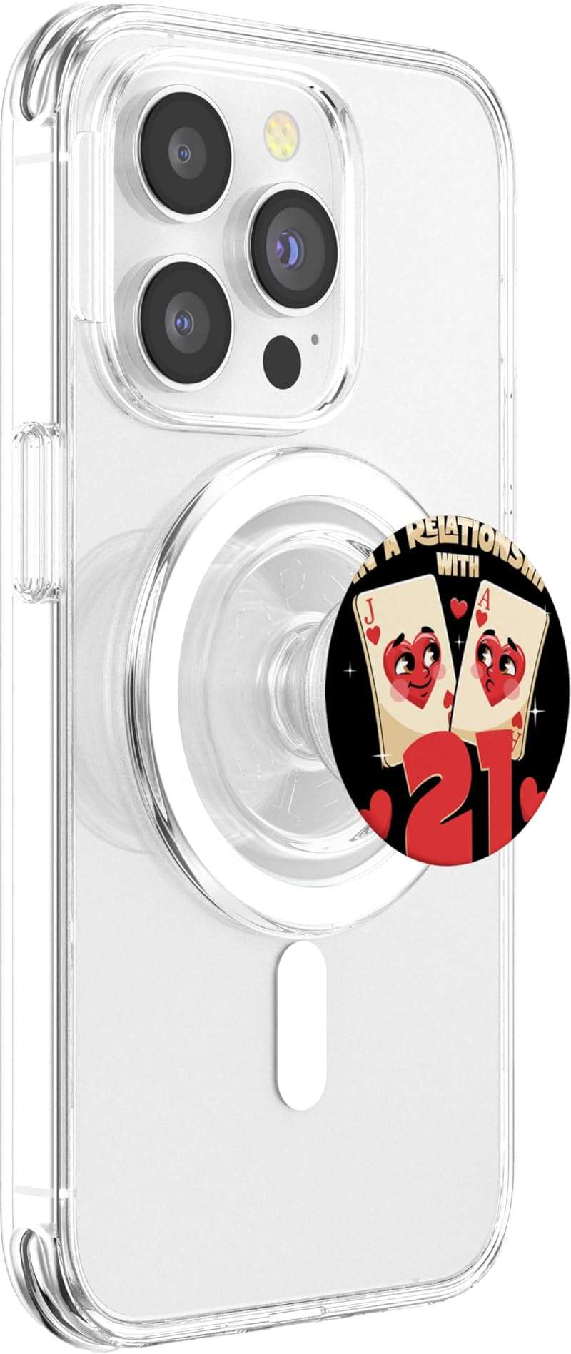 Blackjack Card Game Casino Gambling Blackjack Player Gambler PopSockets PopGrip for MagSafe - Image 4