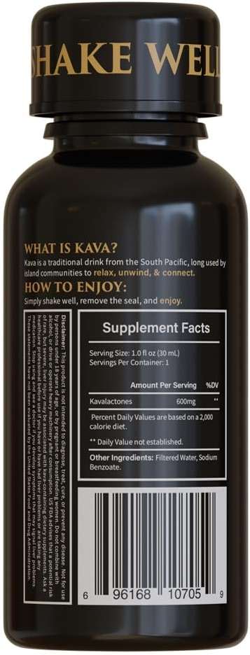 Kavana Kava Spirit 25 Oz - Alcohol-Free & Sugar-Free Kava Root Drink, Plant-Based Zero-Proof Alternative with Natural Citrus Flavor, Smooth Mocktails Non-Alcoholic Drinks Botanical Spirit, Made in USA - Image 4