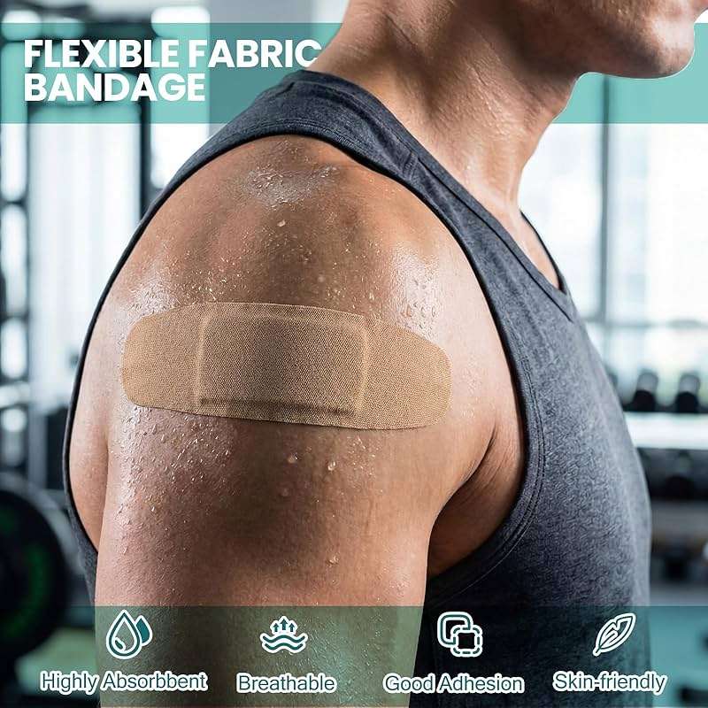 Geiserailie 30 Pcs Extra Large Bandages 5"x2" Flexible Adhesive Bandages with Non Stick Pad, Latex Free Gentle for Fragile Skin Scrapes Wound Cuts First Aid, Waterproof Wound Care, Pain-Free Removal - Image 7
