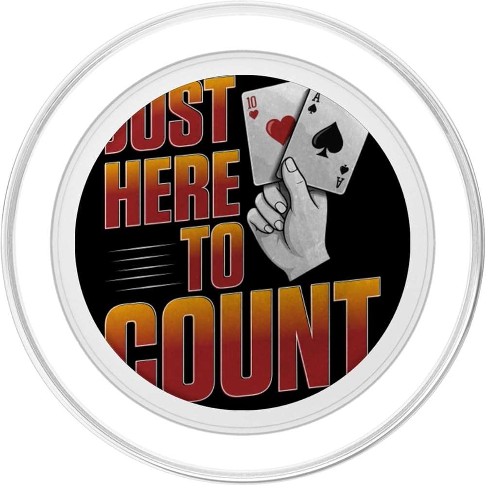 Blackjack Card Game Casino Gambling Blackjack Player Gambler PopSockets PopGrip for MagSafe - Image 2