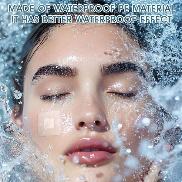 Geiserailie 150 Pcs 1 Inch Clear Waterproof Adhesive Bandage Small Square Flexible Adhesive Bandages for Adult Minor Cuts, Abrasions, and Fingertip Wounds Care, Stays on Skin in Shower or Pool - Image 4