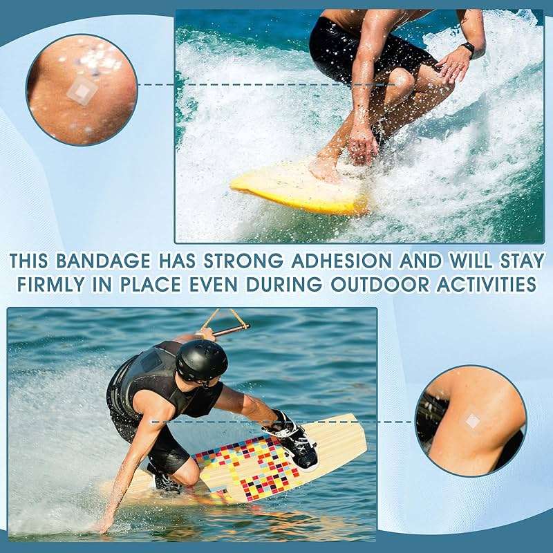 Geiserailie 150 Pcs 1 Inch Clear Waterproof Adhesive Bandage Small Square Flexible Adhesive Bandages for Adult Minor Cuts, Abrasions, and Fingertip Wounds Care, Stays on Skin in Shower or Pool - Image 5