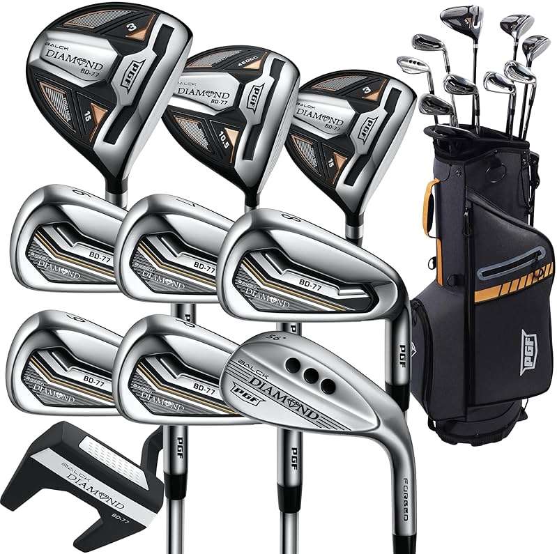 PGF Labs BD-77 Complete Golf Club Package Set for Men & Women [14-Pieces] [Flex: Regular] - Image 1