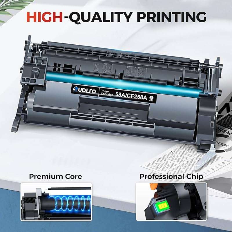 SUDLTO 58A CF258A 58X CF258X - (with Chip) Replacement for HP 58A Toner Cartridge Black Compatible with HP M406dn M428fdw M428fdn M428dw M404 M428 M404n M404dn M404dw Printer (High Yield, 2 Pack) - Image 4