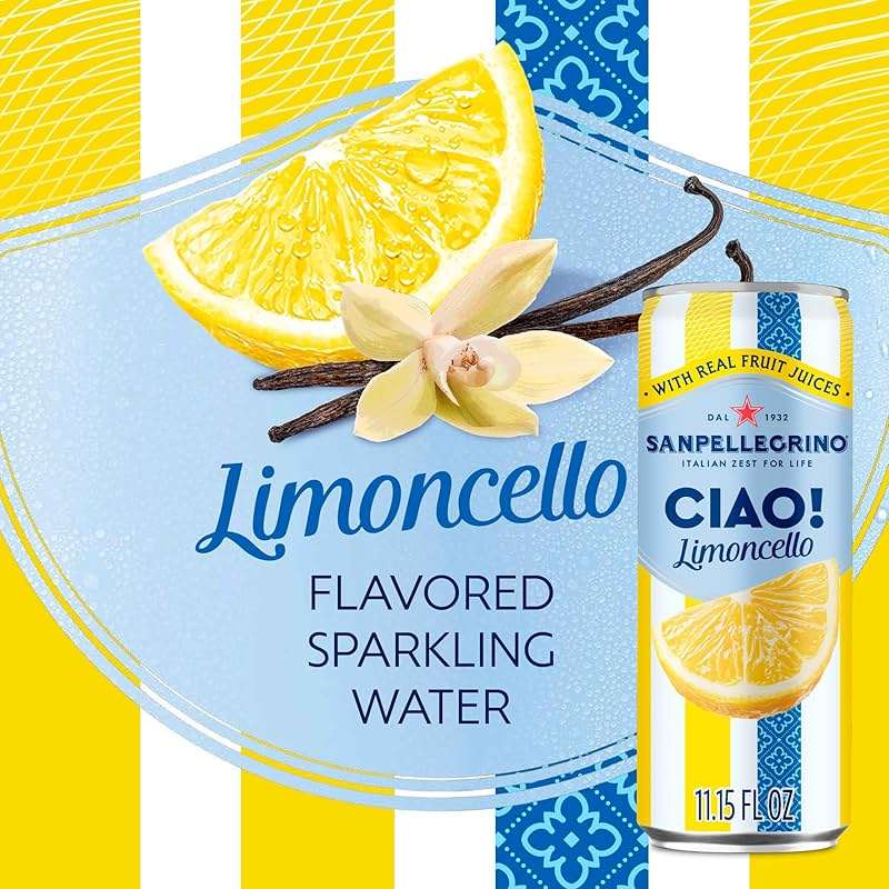 Sanpellegrino Ciao Limoncello Flavored Sparkling Water, Italian Sparkling Water, 24Pk - Image 4