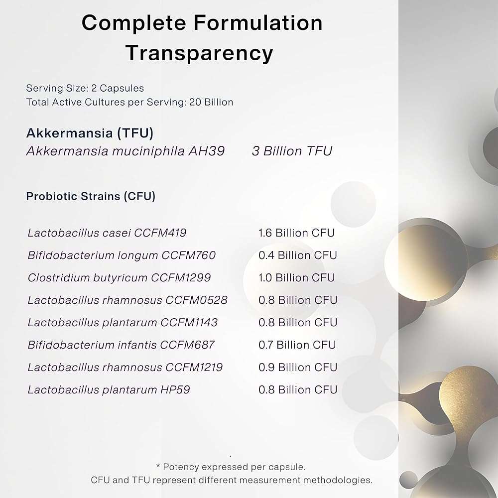 NeoAlkemy Akkermansia Probiotic Supplement, Akkermansia AH39 + 8 Targeted Strains, 20 Billion CFU with Prebiotics, Delayed-Release Capsules for Gut Barrier Support & Microbiome Balance, Vegan - Image 6