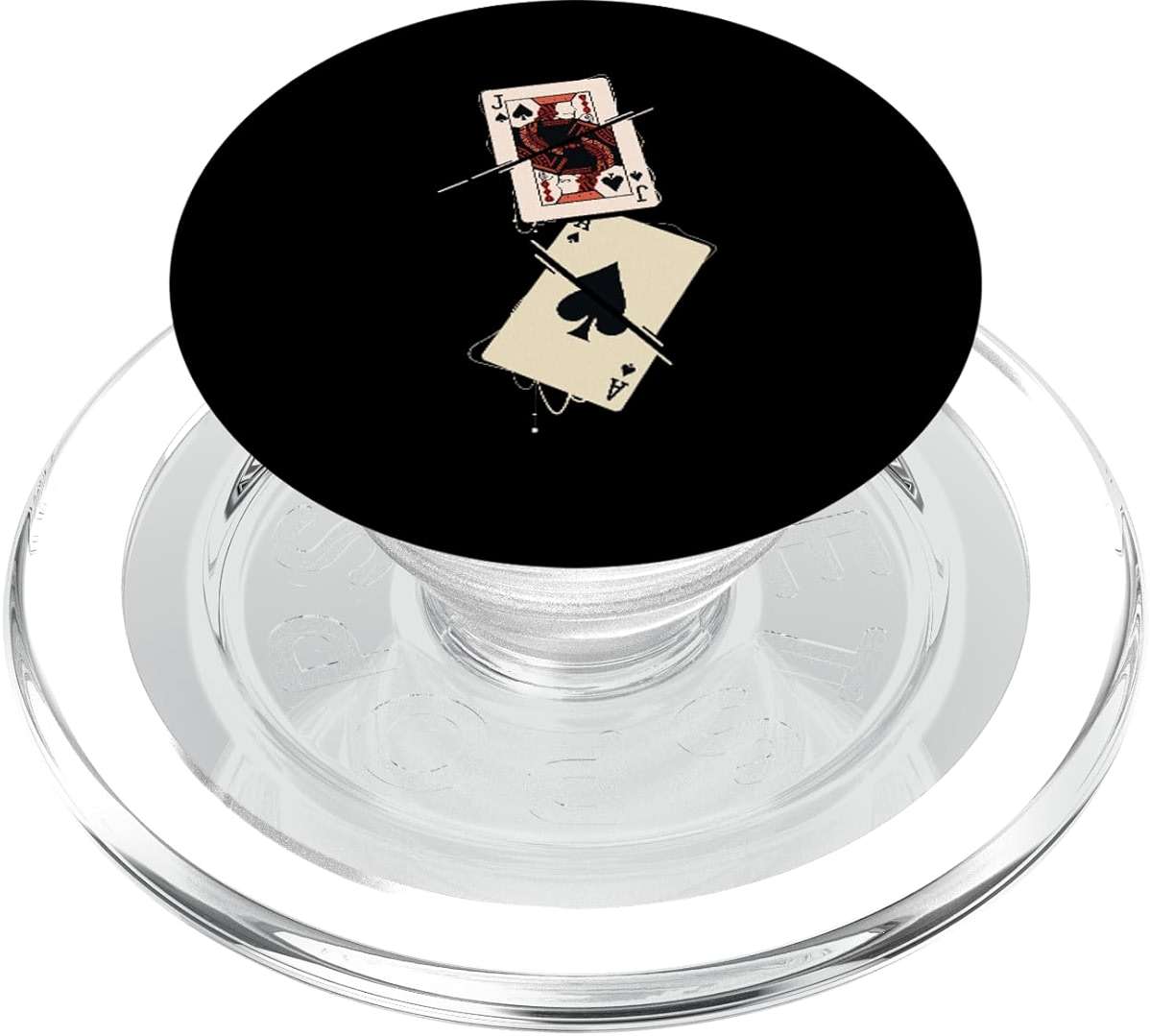 Playing Cards I Casino Gambling I Blackjack PopSockets PopGrip for MagSafe - Image 1