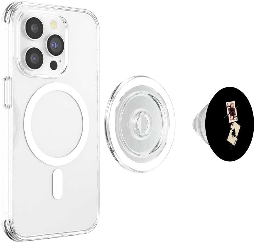 Playing Cards I Casino Gambling I Blackjack PopSockets PopGrip for MagSafe - Image 3