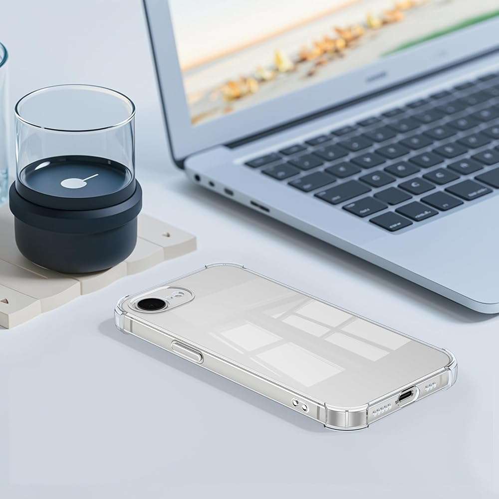 Vanjua for iPhone 16e / iPhone 17e Case, Soft Slim Clear Phone Cases Shockproof Protective Cover with Screen Protector Compatible with iPhone 16e / iPhone 17e 6.1" - Image 7