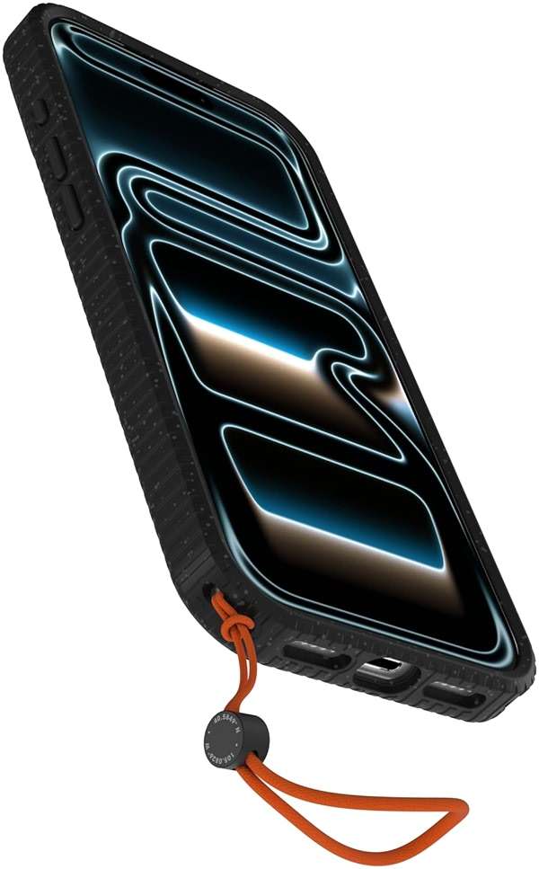 OtterBox Sole Series Phone Case for iPhone 17 Pro Max - Midnight Circuit - Grippy iPhone Case, Protective Phone Case with Strap, Magsafe Black - Image 4