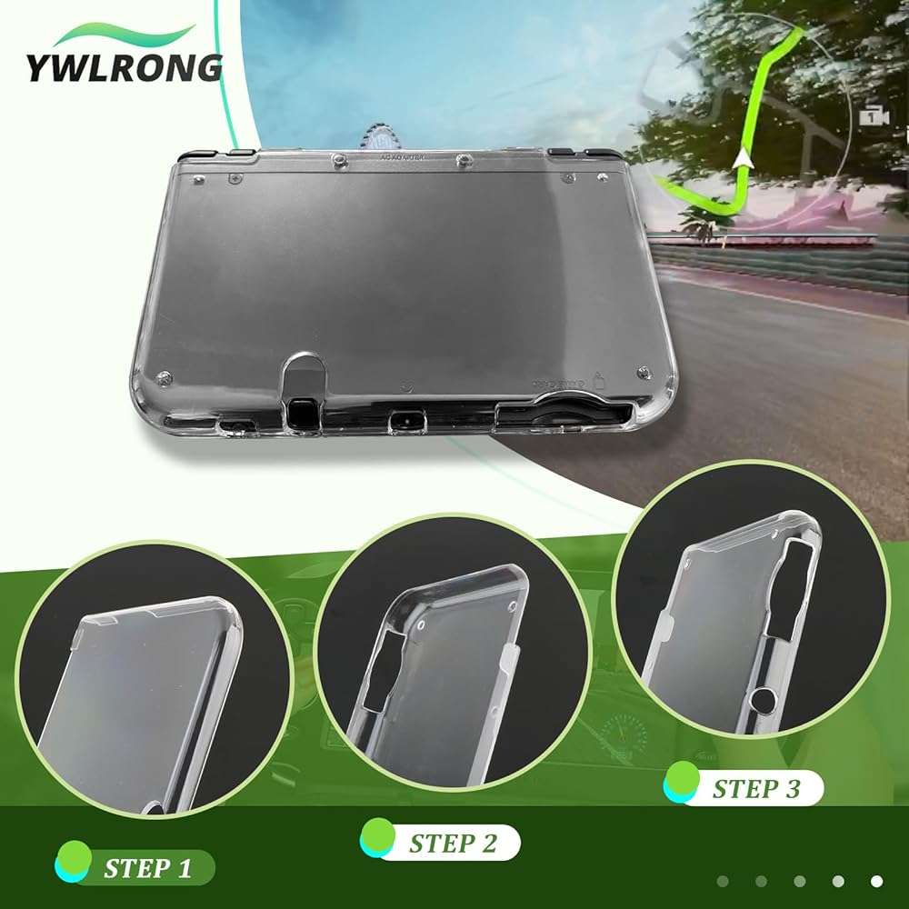 Transparent Hard Shell Case Cover for Nintendo New 3DS XL/LL Protective Hard Crystal Clear Case Accessories Replacement Parts - Image 5