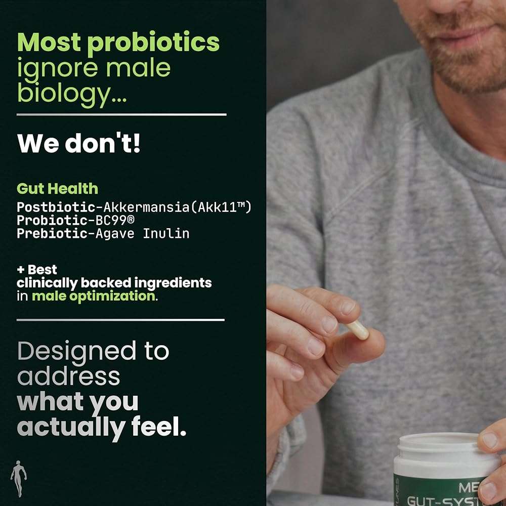 Simple Creatures Akkermansia Probiotic for Men - AKK11™ 5-in-1: GLP-1 Support · Debloat · Complete Gut Health · Male Drive · Energy | Synbiotic | Boron & Tongkat Ali | 60 Caps - Image 8
