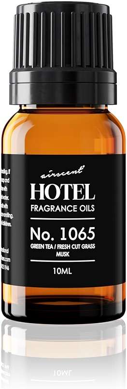 AirScent Hotel Diffuser Oil No. 1065 - Green Tea & Fresh Cut Grass - Premium Fragrance Oil for Ultrasonic and Waterless Diffusers and Crafting - 10 mL, 0.34 fl oz Glass Dropper Bottle - Image 1