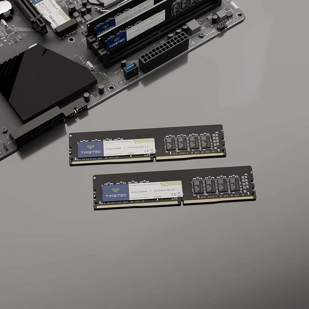 Timetec Elite 32GB KIT (2x16GB) DDR4 2400MHz (PC4-2400T) PC4-19200 UDIMM Desktop RAM – 288-Pin 1.2V CL17 Non-ECC Unbuffered DIMM Memory Module Upgrade - Image 3
