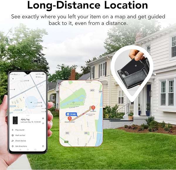 2 Pack Wallet Tracker Card for Android Bluetooth Tracker Work with Google Find Hub(Android Only), IP68 Waterproof, Item Finder for Bags, Keys, Passport - Image 4