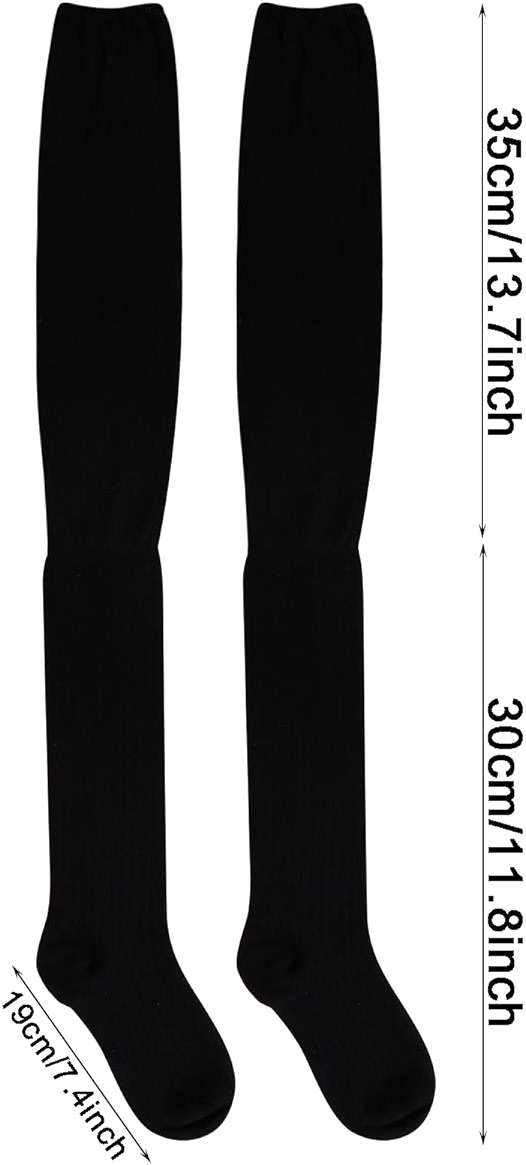 choyaxo Over Knee High Socks Boot Socks Long Sock Leg Warmers Sock for Boots Women - Image 4
