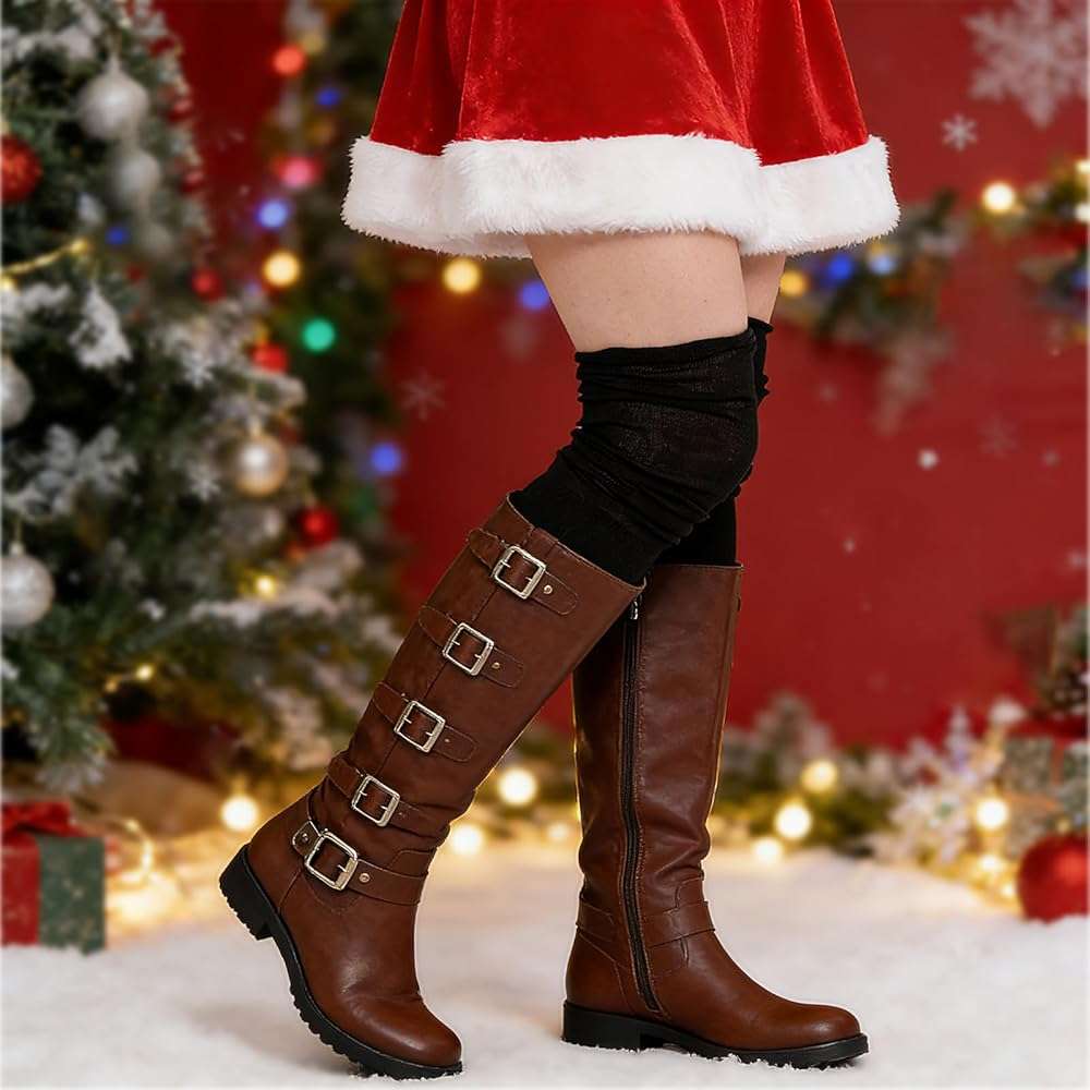 choyaxo Over Knee High Socks Boot Socks Long Sock Leg Warmers Sock for Boots Women - Image 7