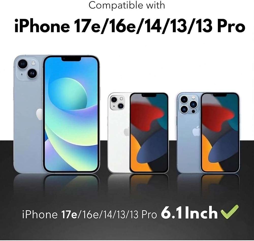 ZAGG Glass Elite Screen Protector for iPhone 17e, iPhone 14/16e/13/13 Pro - 5X Stronger Tempered Glass, Scratch & Smudge-Resistant, VisionGuard Blue-Light Protection, InvisibleShield, Easy to Install - Image 2