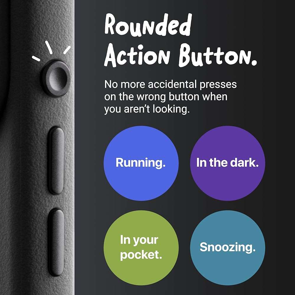 TineeOwl Case for iPhone 17 Pro Max – MagSafe Compatible, Aluminum Buttons, Camera Control & Rounded Action Button, Slim Textured TPU, Minimalist – DuneX Series - Image 2