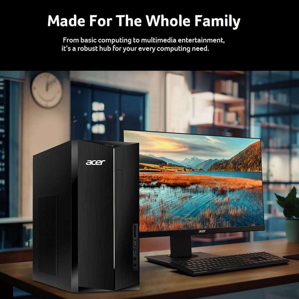 Acer 2026 Desktop Tower, Intel 14th Gen Ultra-Fast 10-Core i5 Processor, 16GB RAM, 1TB Storage HDD, Wi-Fi 6, Support 4K Monitor, Wins 11, Wired KB & Mouse, Free Office 365 on The Web - Image 6