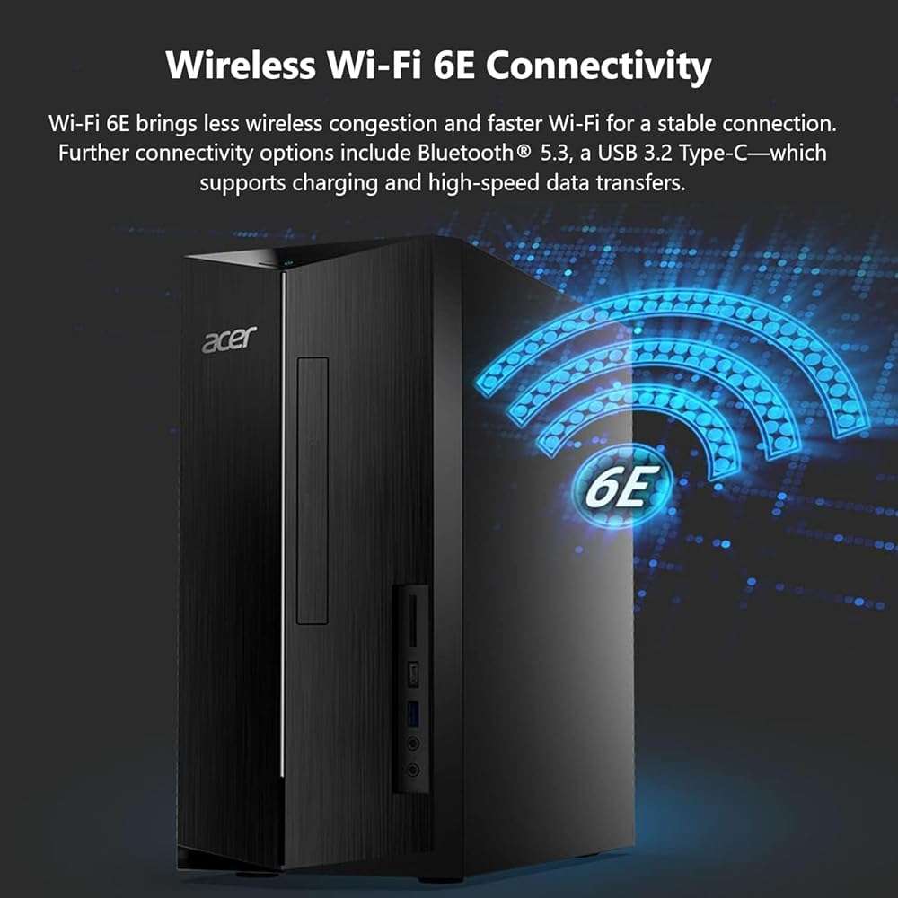 Acer 2026 Desktop Tower, Intel 14th Gen Ultra-Fast 10-Core i5 Processor, 16GB RAM, 1TB Storage HDD, Wi-Fi 6, Support 4K Monitor, Wins 11, Wired KB & Mouse, Free Office 365 on The Web - Image 7