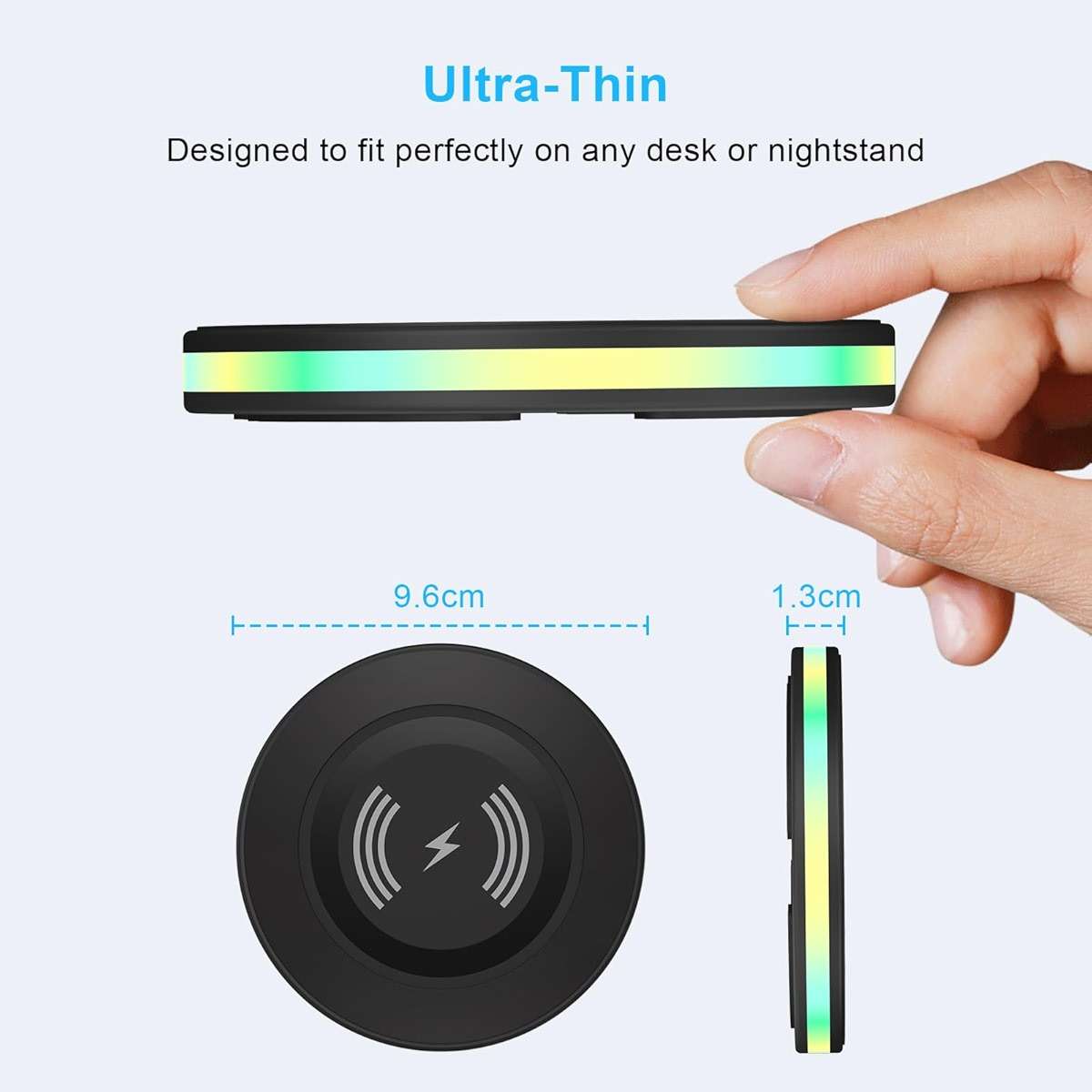 Wireless Charger Samsung Fast Charging Pad Wireless Phone Charger for Android Samsung Galaxy S26 S25 Ultra S25 S24 S23 S22 S21,Wireless Charging Station Cargador Inalámbrico para for iPhone 17 16 - Image 5