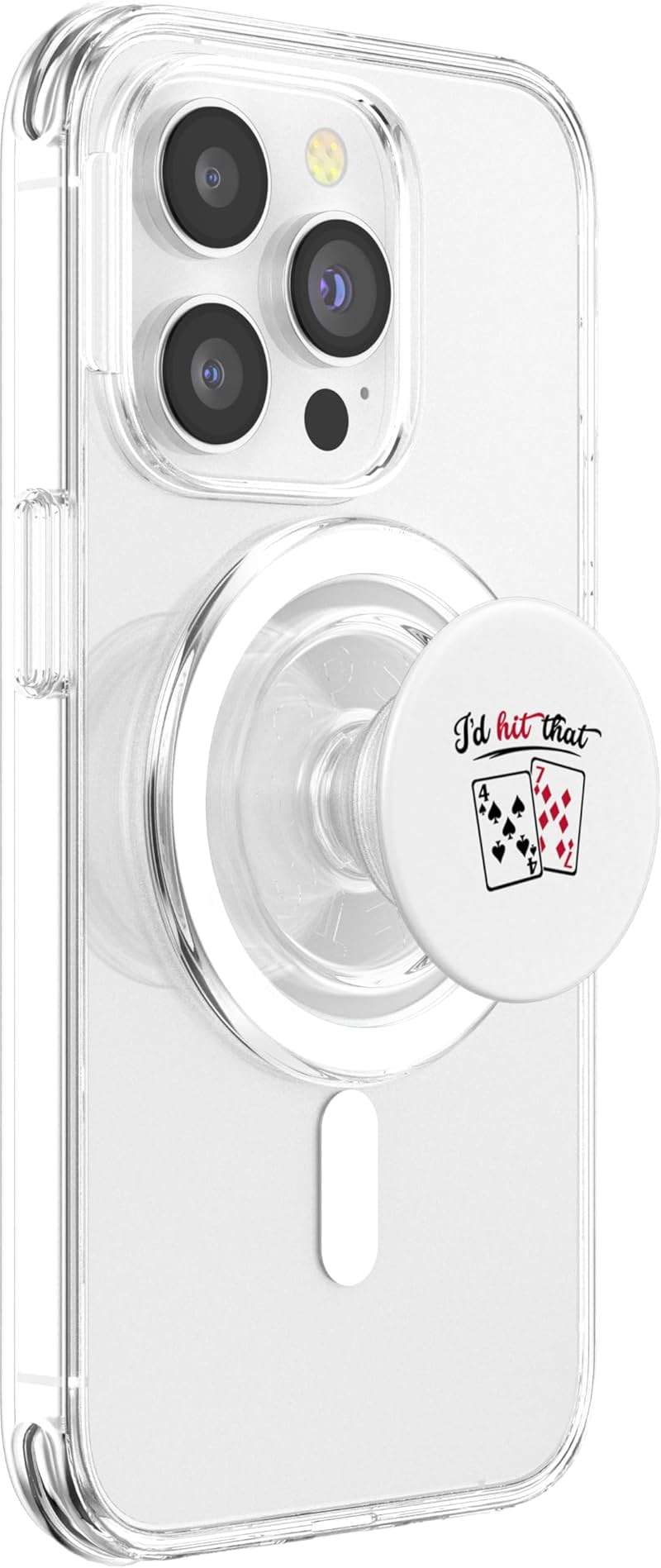 I’d Hit That Funny Blackjack Humor Casino PopSockets PopGrip for MagSafe - Image 4