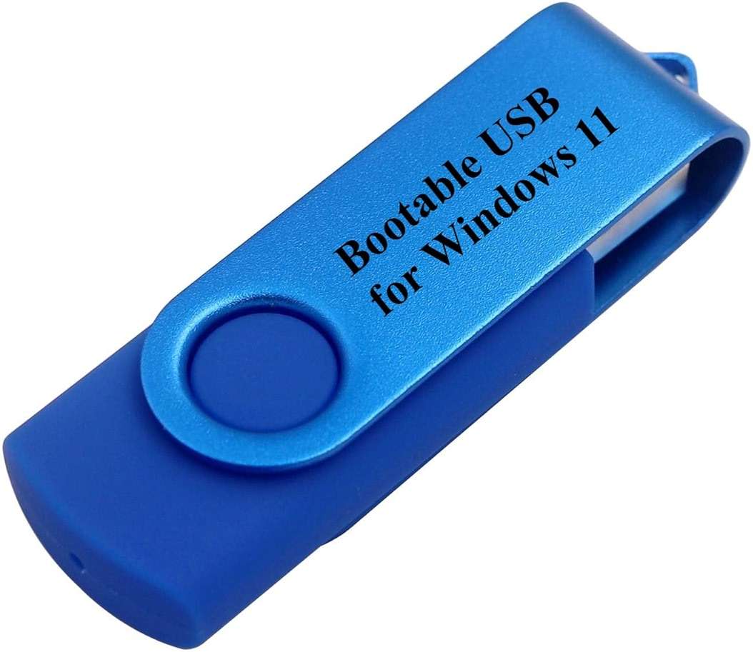 USB for Windows 11 Install Recover Repair Restore Boot USB Flash Drive, 32&64 Bit Systems Home&Professional, Antivirus Protection&Drivers Software, Fix PC, Laptop and Desktop, 32 GB USB - Blue - Image 1