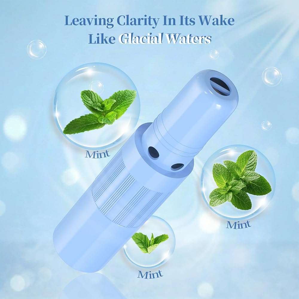 Hion Nausea Relief Inhaler 100% Natural Essential Oil,Dual-Use for Motion Sickness,Morning Sickness,Sea Sickness and Stress with Fast-Acting Relief,Mint,1 Pcs - Image 4