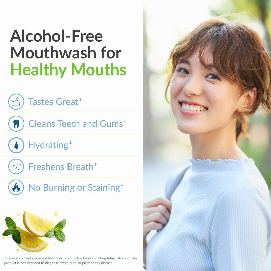 StellaLife Wellness Herbal Mouthwash – Natural Hydrading Alcohol-Free Oral Solution for Halitosis/Bad Breath Relief (Not VEGA Rinse) Lemon Mint - Image 2