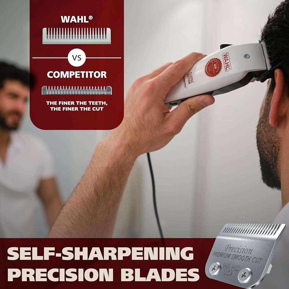 Wahl USA Classic Edition Corded Hair Clippers & Cordless Hair Trimmer for Men, Women & Children – POWERDRIVE Motor for Smooth, Consistent Haircutting & Touch-Up Trimmer – Model 3029167 - Image 3