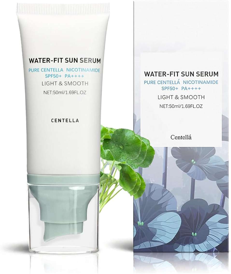 Korean Centella Sunscreen SPF 50+ Broad Spectrum, No White Cast Mineral Formula, Lightweight Daily Face Sunscreen for Sensitive Skin 1.7 oz - Image 1