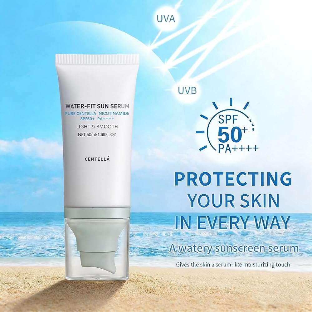 Korean Centella Sunscreen SPF 50+ Broad Spectrum, No White Cast Mineral Formula, Lightweight Daily Face Sunscreen for Sensitive Skin 1.7 oz - Image 2