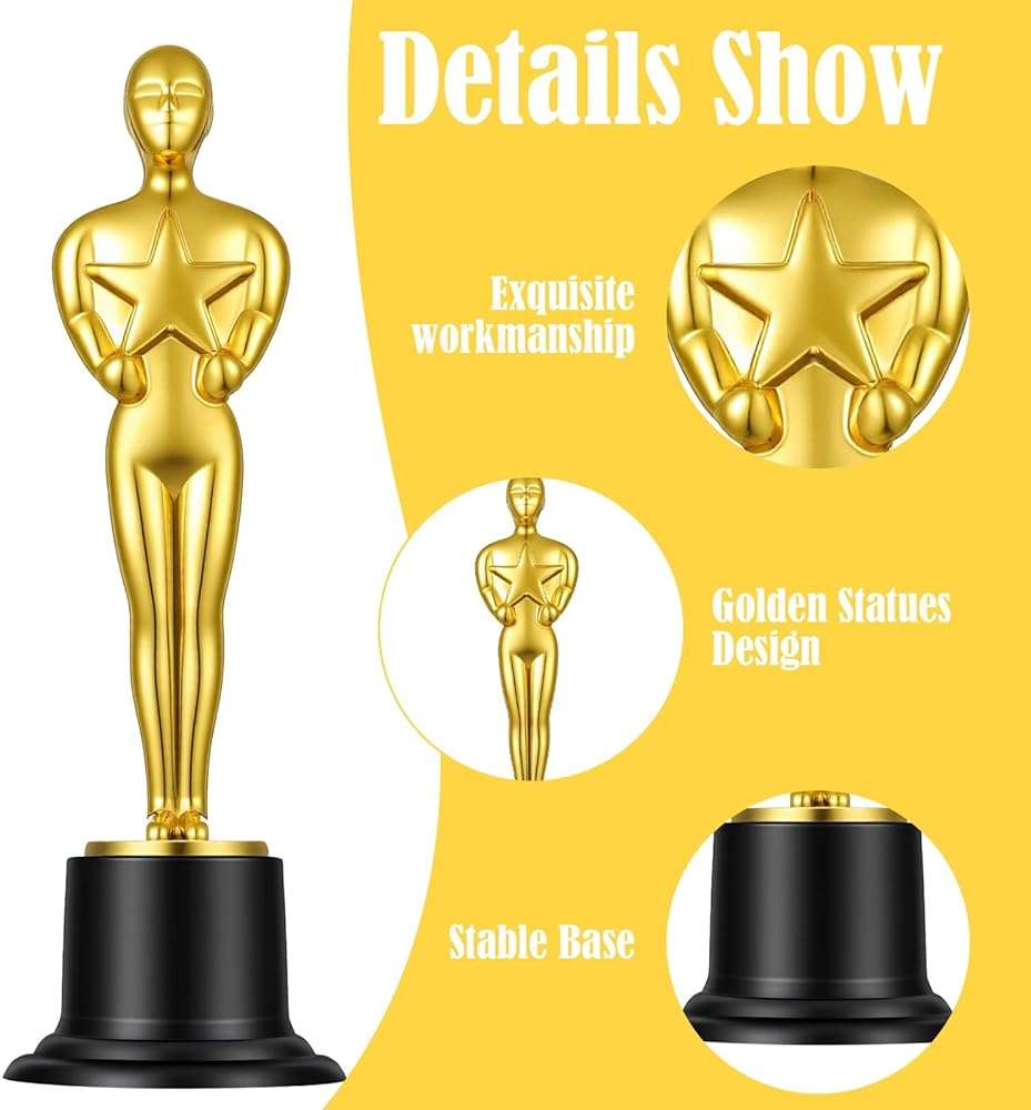 Kegeeei 48 Pack Gold Award Trophies, 6 Inch Mini Plastic Trophy Statues for Competitions, Party Favors, Classroom Prizes, and Appreciation Gifts - Image 3