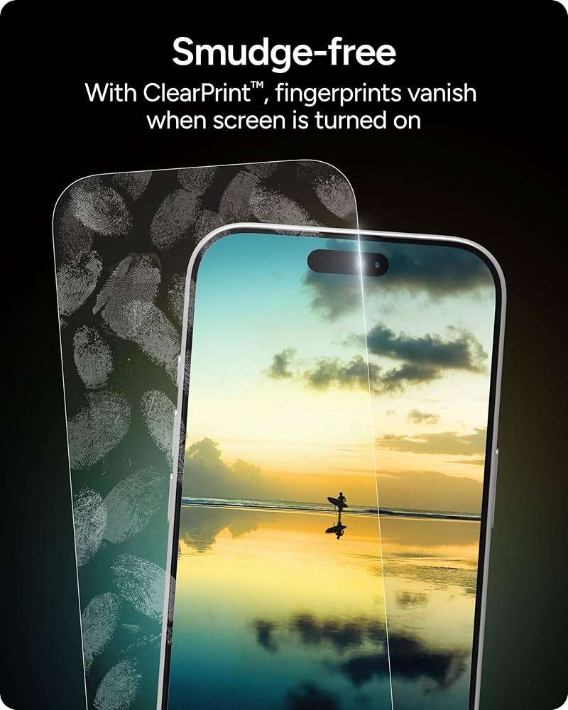 ZAGG XTR5 Screen Protector for iPhone 17e/ 16e/ 14/13/ 13 Pro - Glass, Blue Light Protection, 11X Stronger, Eyesafe CPF60 Tech, Anti-reflective Tech, Touch Sensitive Tempered Glass, Easy To Install - Image 9