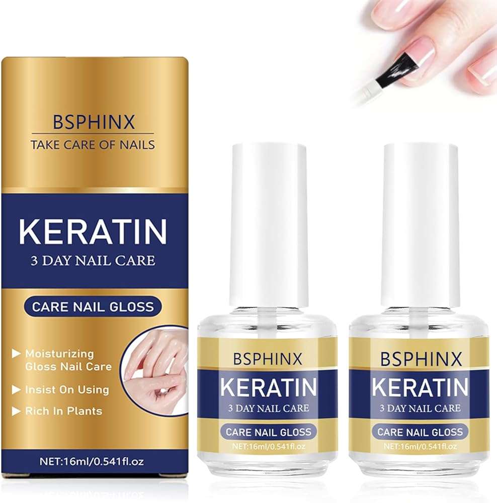 2PCS BSphinx Keratin Nail Care Oil, 3 Days Nail Care, Moisturizing Treatment for Strong, Glossy Nails, Repairs Dry & Weak Nails with Aloe Vera & Lavender - Image 1