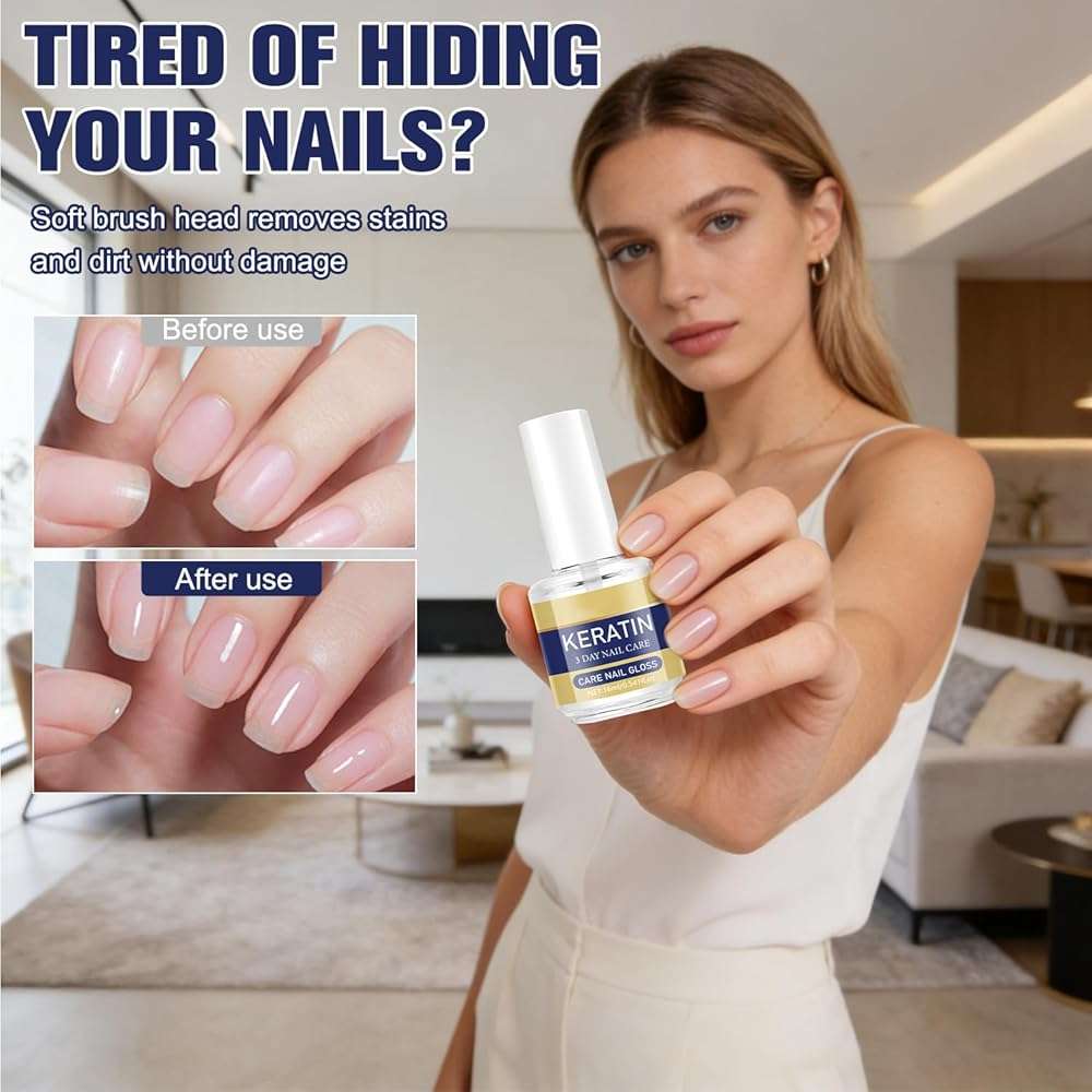 2PCS BSphinx Keratin Nail Care Oil, 3 Days Nail Care, Moisturizing Treatment for Strong, Glossy Nails, Repairs Dry & Weak Nails with Aloe Vera & Lavender - Image 7