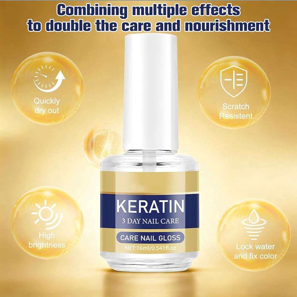2pcs Keratin Nail Care Oil,Moisturizing Treatment for Strong, Glossy Nails,Aloe Vera & Lavender Cuticle Oil,Repairs Dry, Weak Nails - Image 3