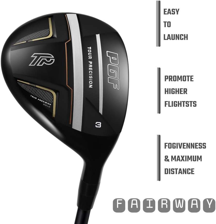PGF Golf Gold TP Complete Golf Club Package Set for Men & Women [17-Pieces] [Flex: Regular] - Image 4