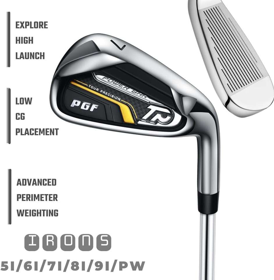 PGF Golf Gold TP Complete Golf Club Package Set for Men & Women [17-Pieces] [Flex: Regular] - Image 6