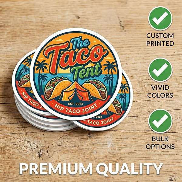Custom Coasters - Personalized Pulpboard Coasters with Your Own Logo or Photo (10-1000 Pack) (4 inch Round) - Image 3
